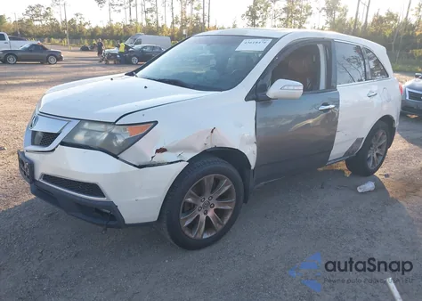 2011 Acura Mdx Advance Package z USA, uszkodzony, nr VIN 2HNYD2H75BH507327